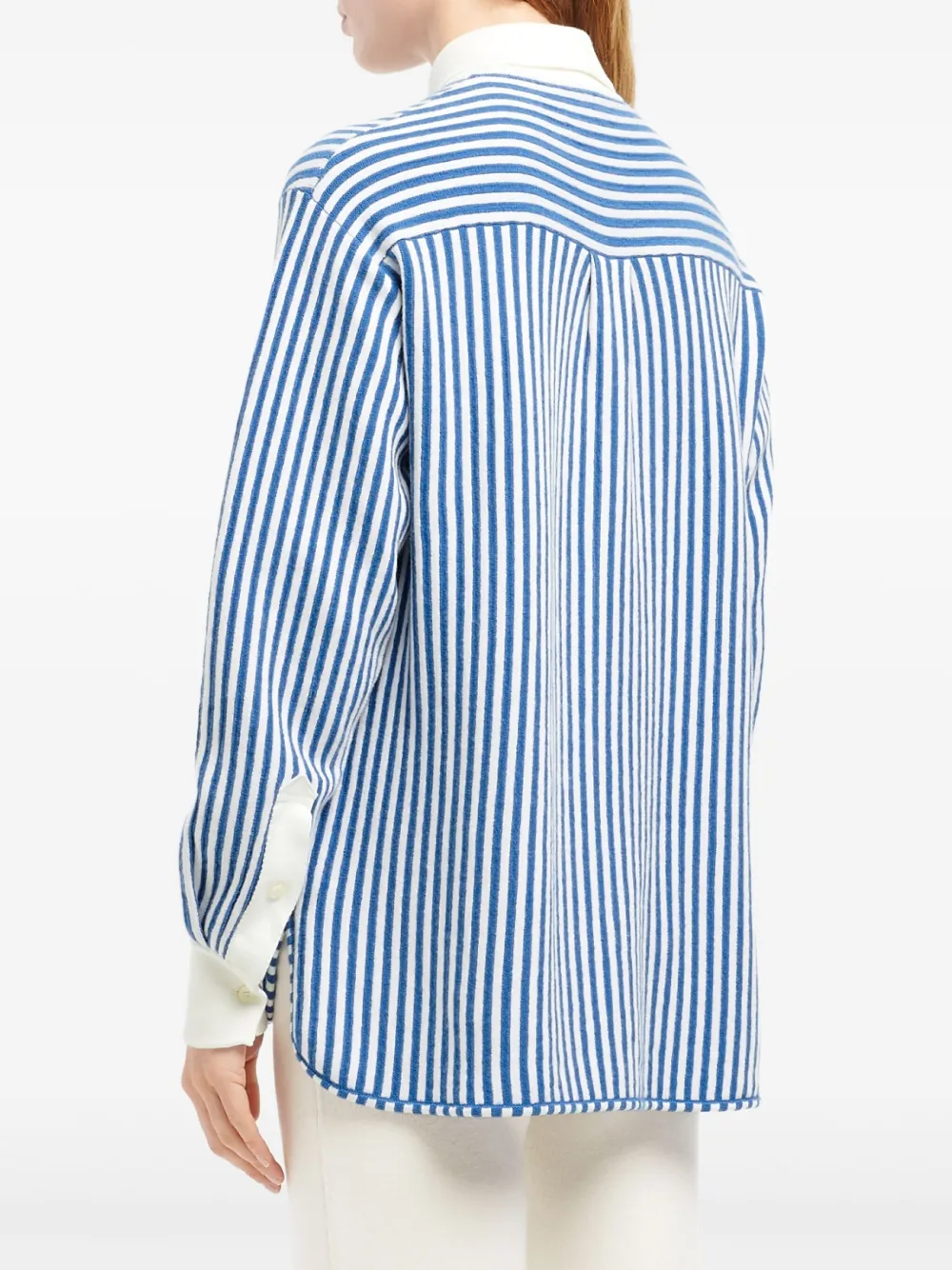 Barrie Gestreept blouse Blauw