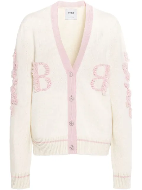Barrie embroidered logo cardigan 