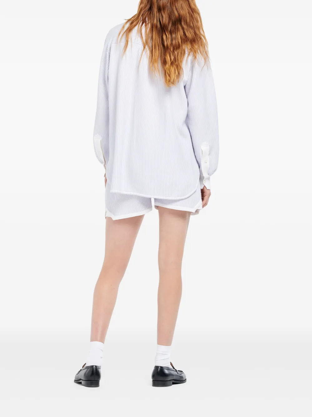 Barrie Gestreept blouse Wit