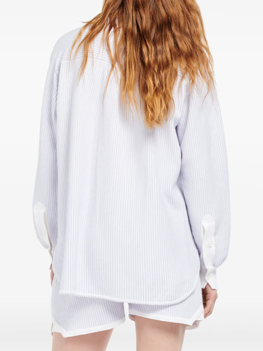 Barrie Gestreept blouse Wit