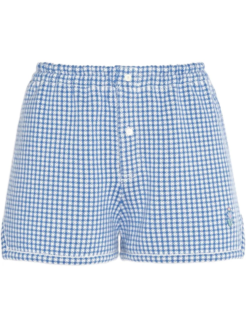 Barrie checked shorts | Blue | Image 1