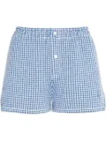 Barrie checked shorts - Blue