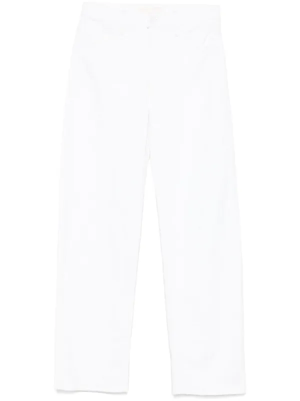 パンツ MOTHER Women Straight Pants 10278544TNN White MOTHER Dodger Sneak Jeans | White | FARFETCH