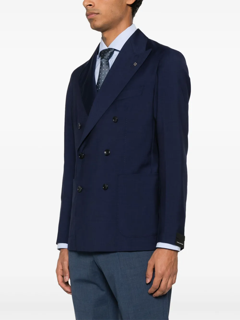 Tagliatore Wollen blazer Blauw