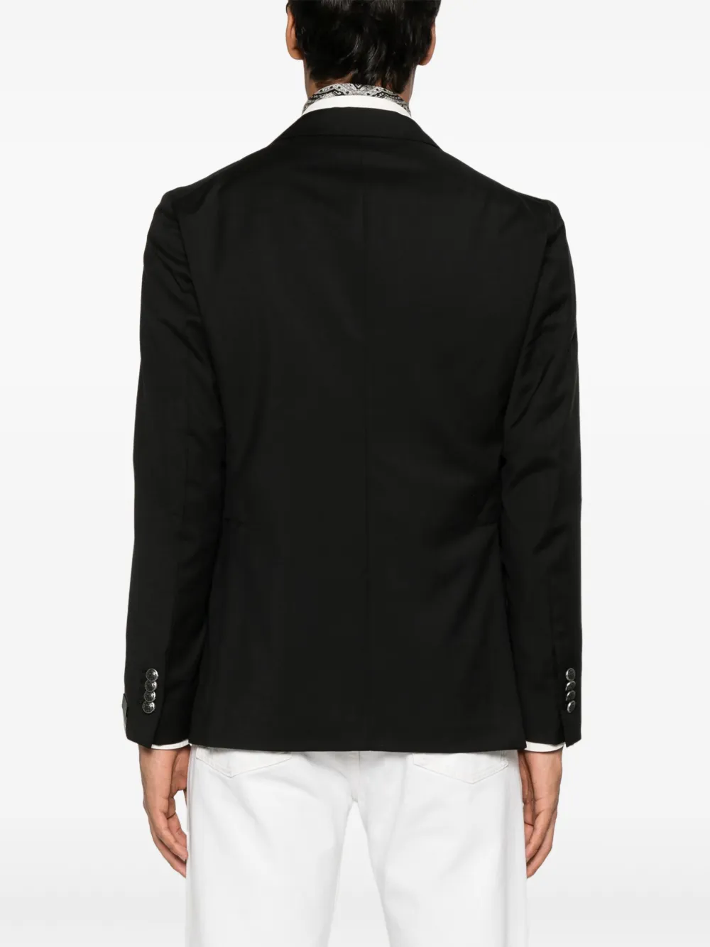 Shop Tagliatore Double-breasted Blazer In Black