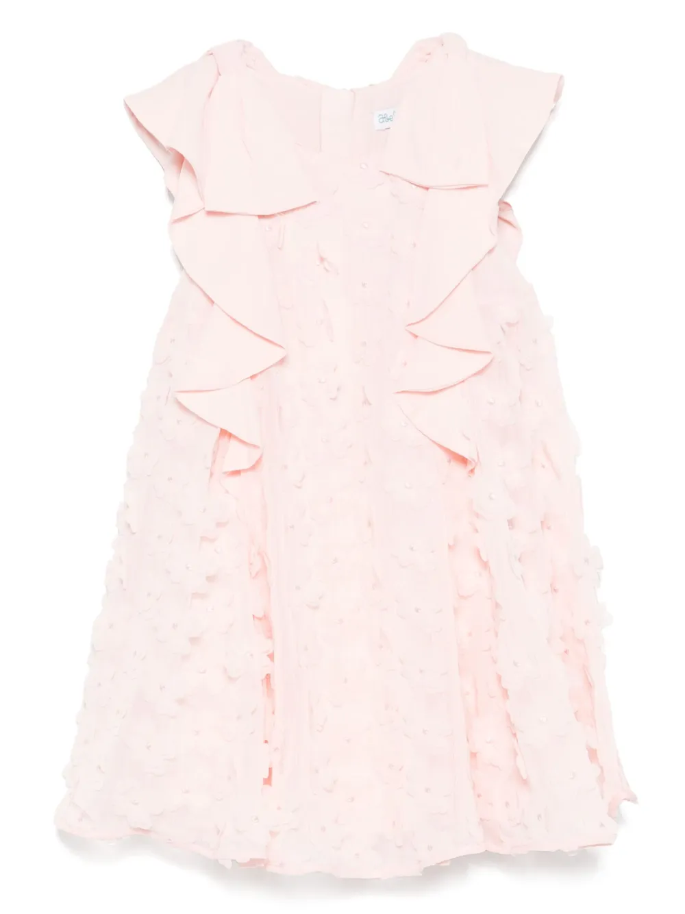 Abel & Lula floral-appliqué dress | Pink | Image 1