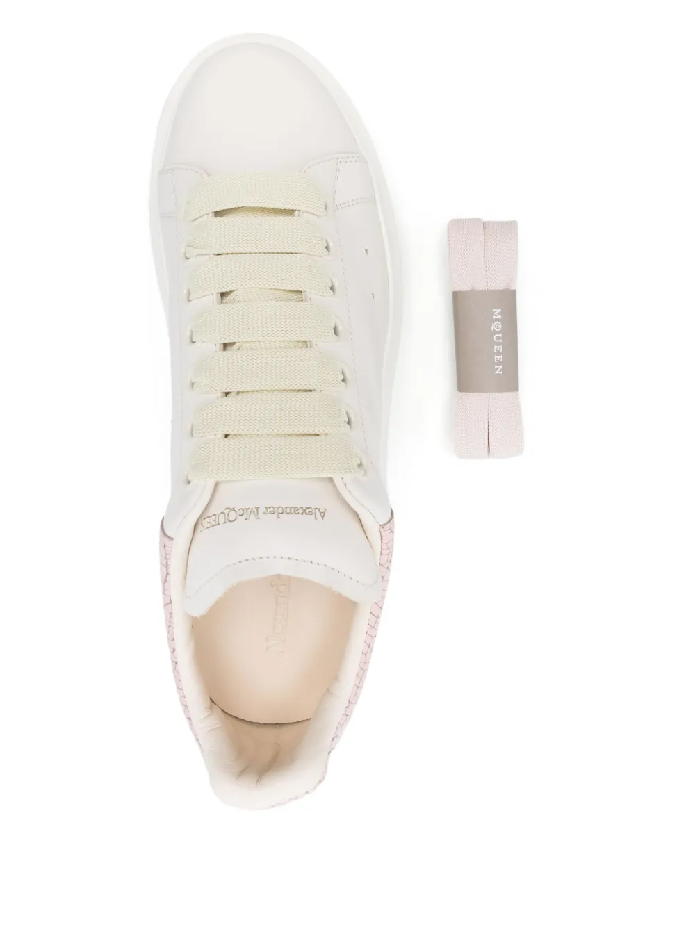 Alexander McQueen Oversize leather sneakers White