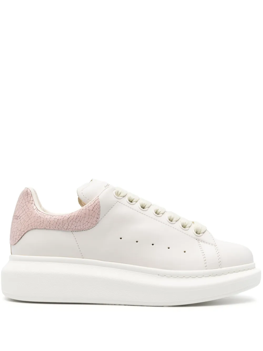 Alexander McQueen Oversize leather sneakers White