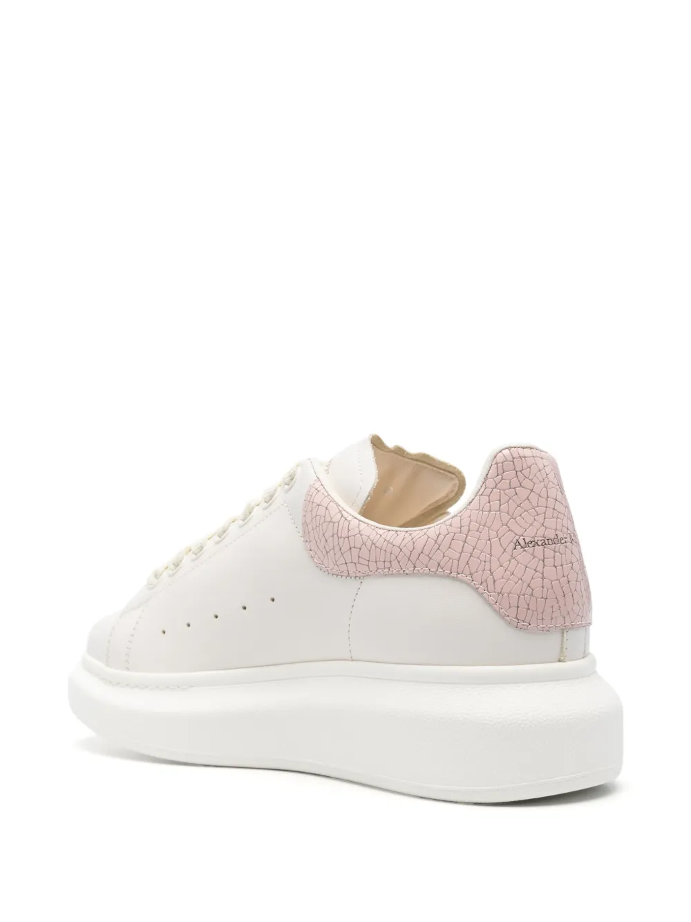 Alexander McQueen Oversize leather sneakers White