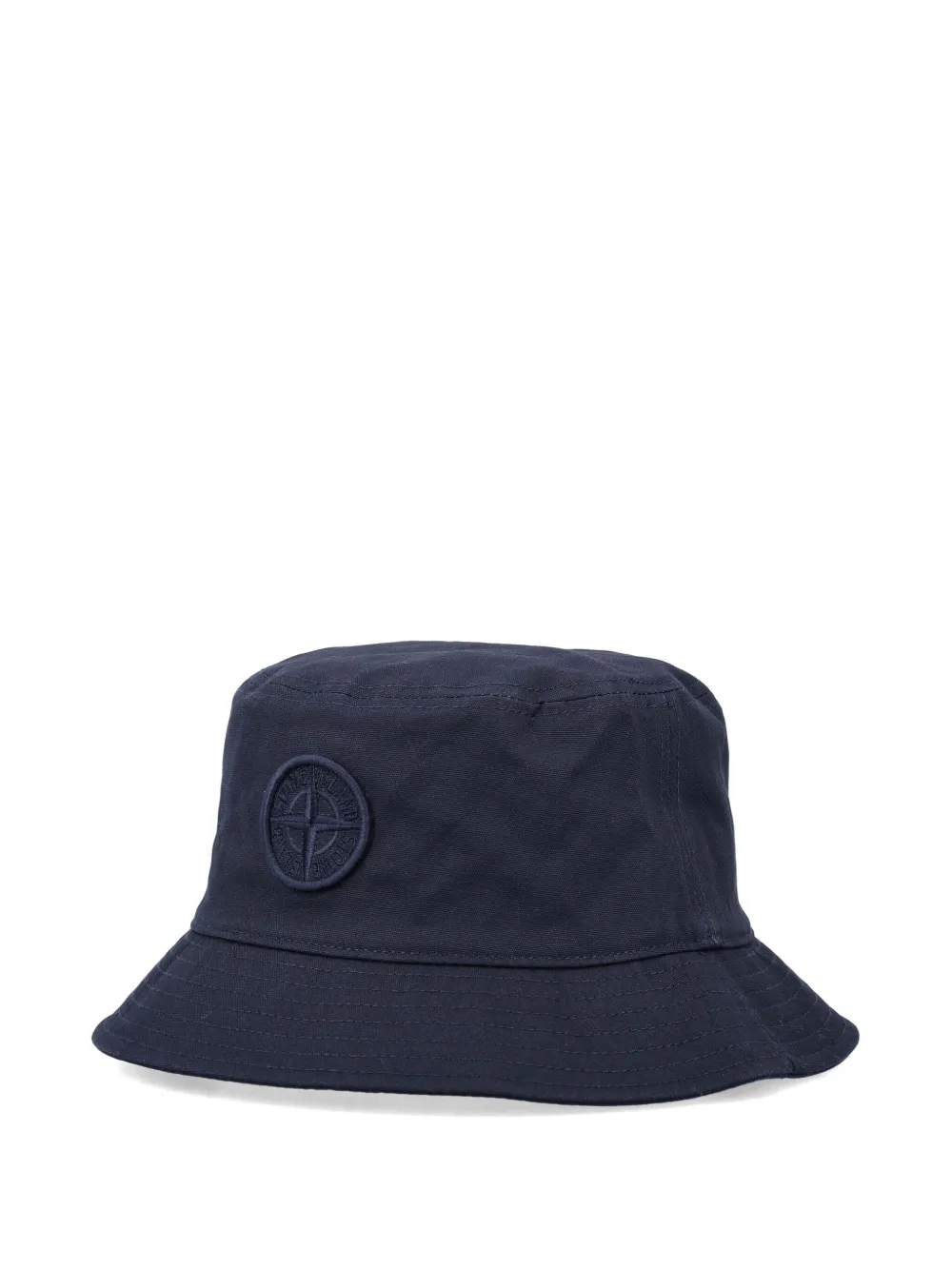 Stone Island Junior Vissershoed met geborduurd logo Blauw