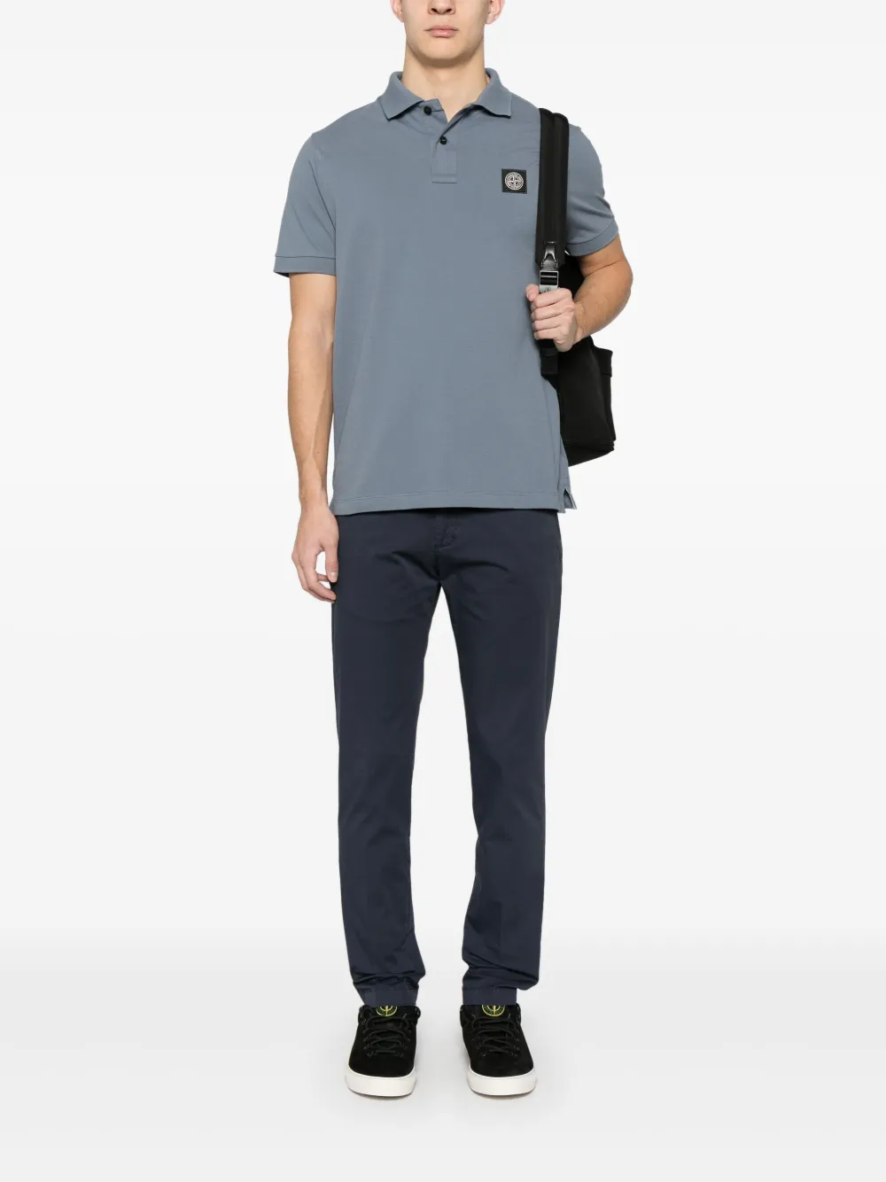 Stone Island Piqué poloshirt - Blauw