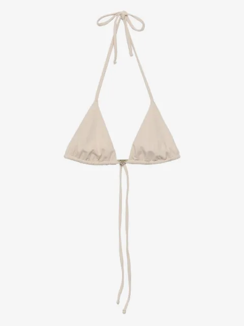 Prada rhinestone-embellished triangle bikini top
