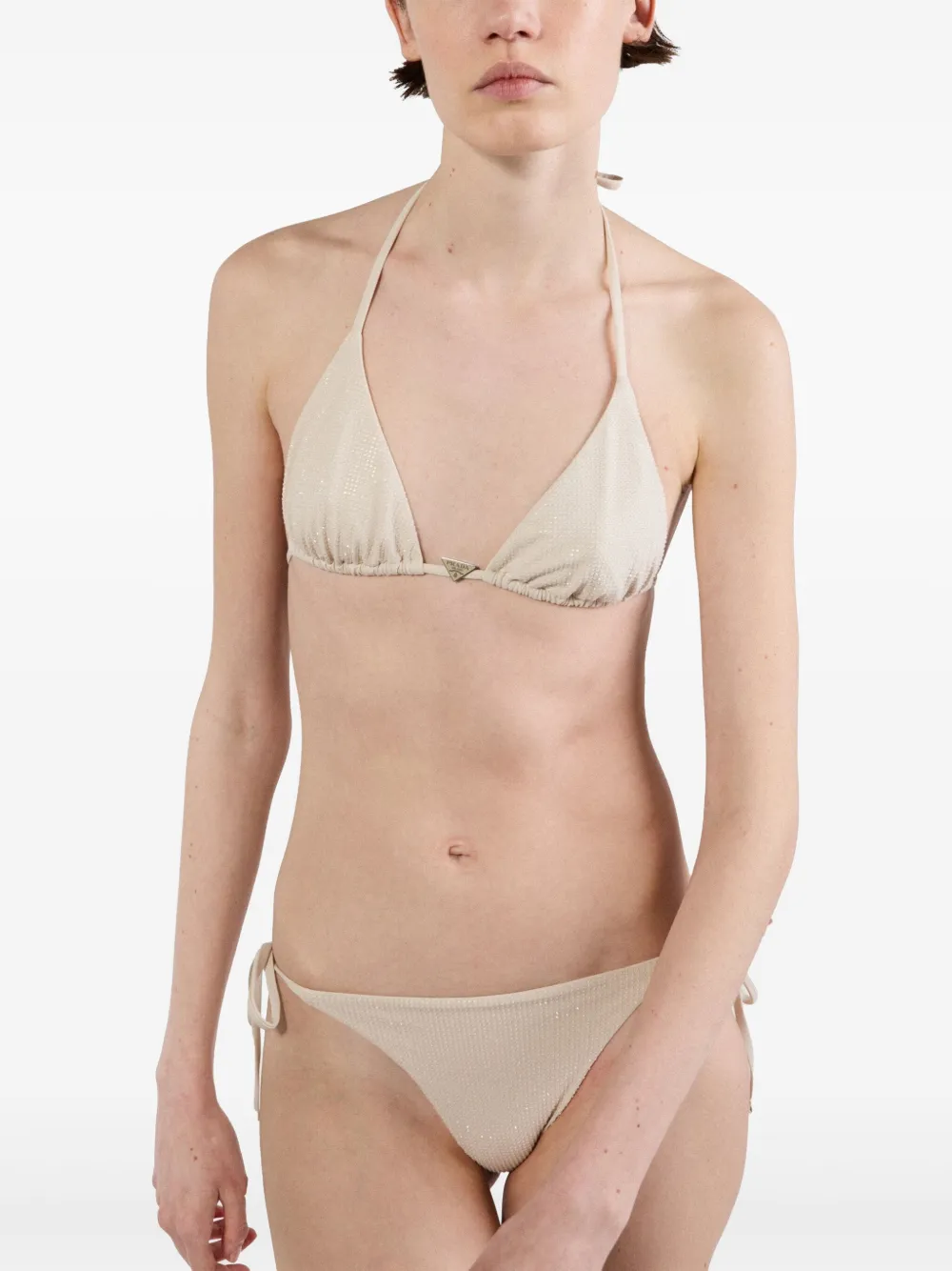 Prada rhinestone-embellished triangle bikini top | Bikinis | Image 2