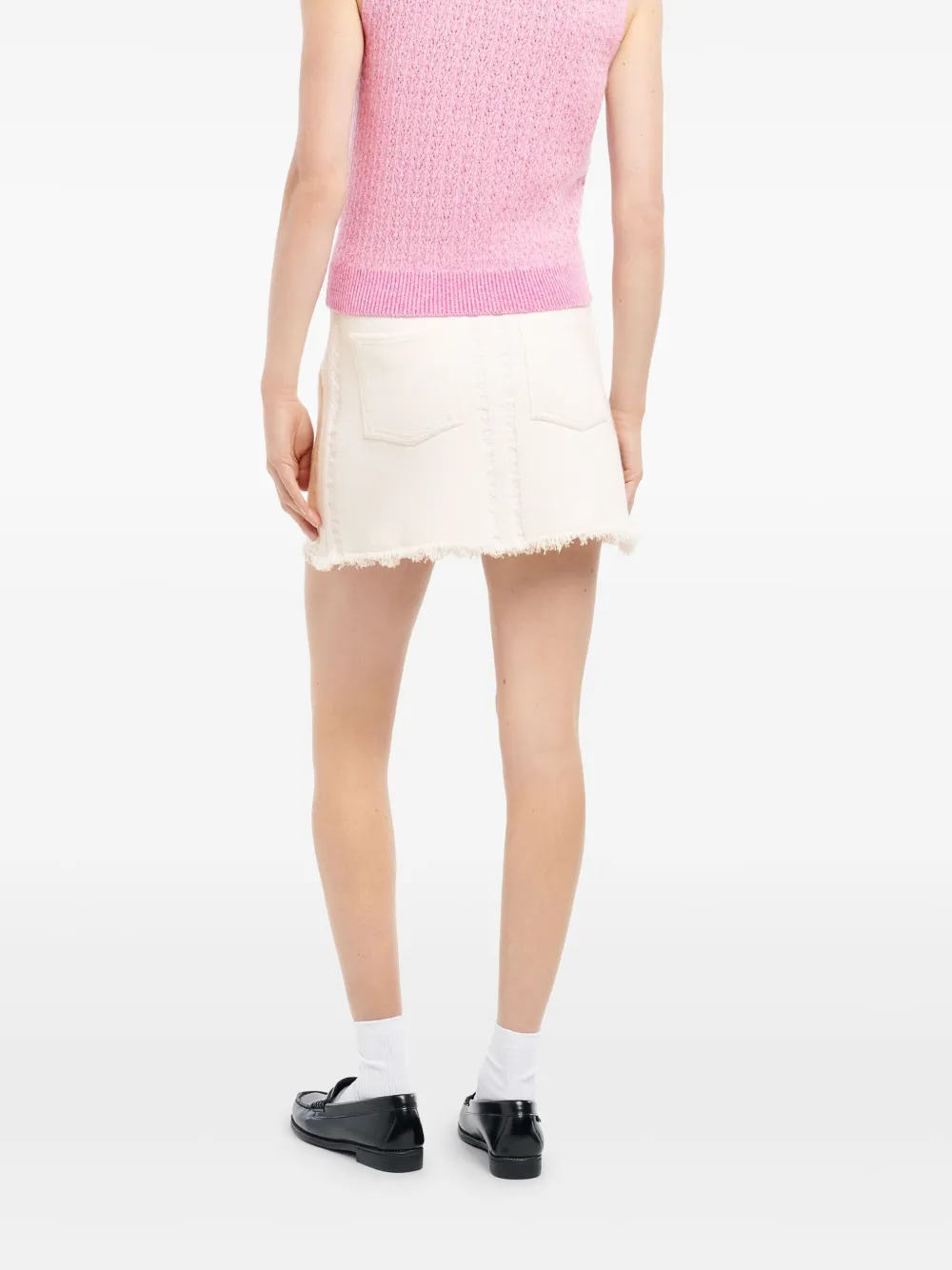 Barrie Mini-spijkerrok Wit