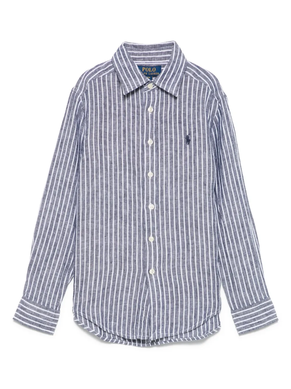 POLO RALPH LAUREN KIDS Shirt met krijtstreep Blauw
