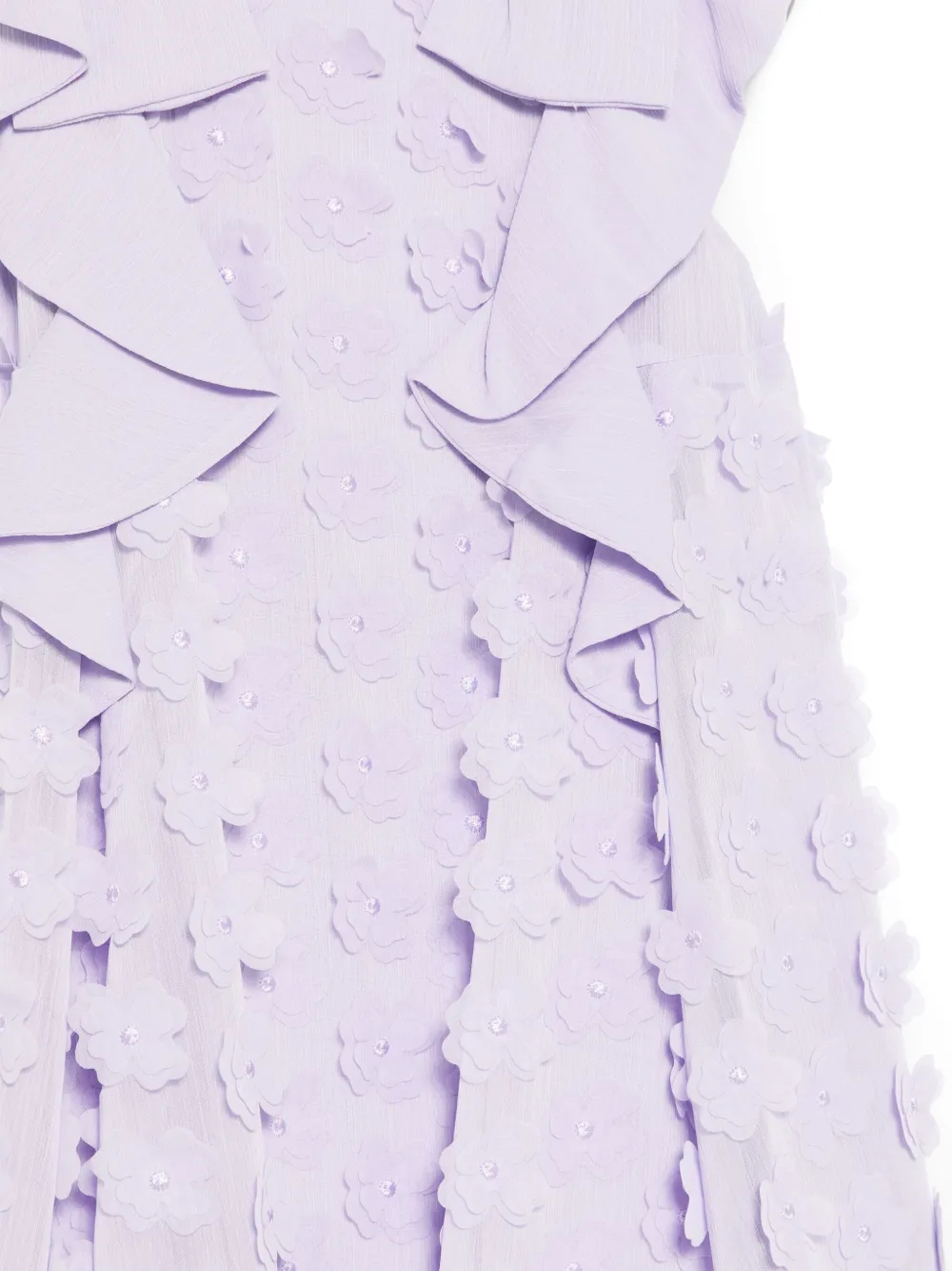 Abel & Lula Floral-appliqué Dress In Purple