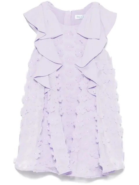 Abel & Lula floral-appliqué dress