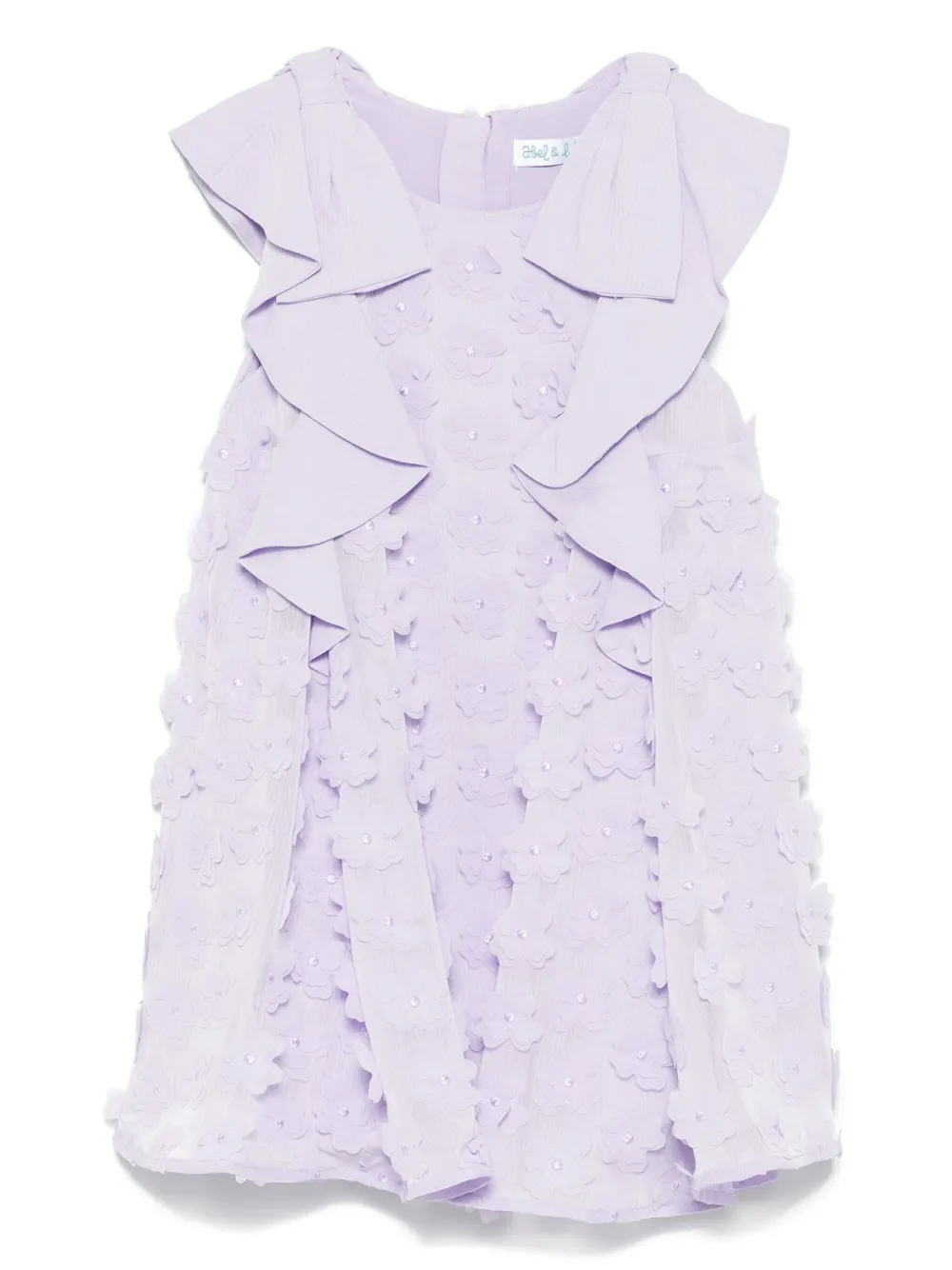 Abel & Lula vestido con aplique floral | morado | Image 1