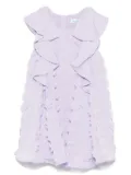 Abel & Lula floral-appliqué dress - Purple