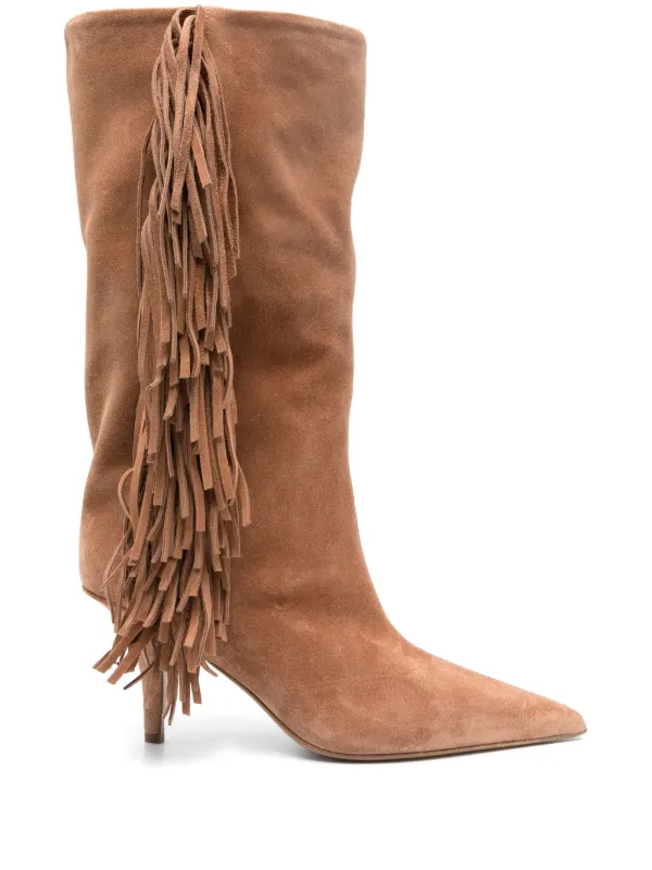 Paris Texas 75mm Mid Jessie Boots in Neutrals