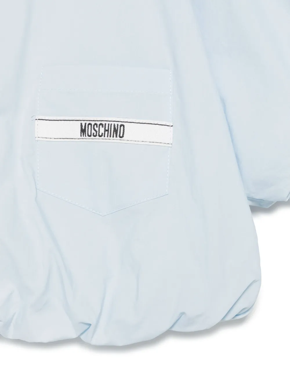 Moschino Kids T-shirt met logoprint Blauw