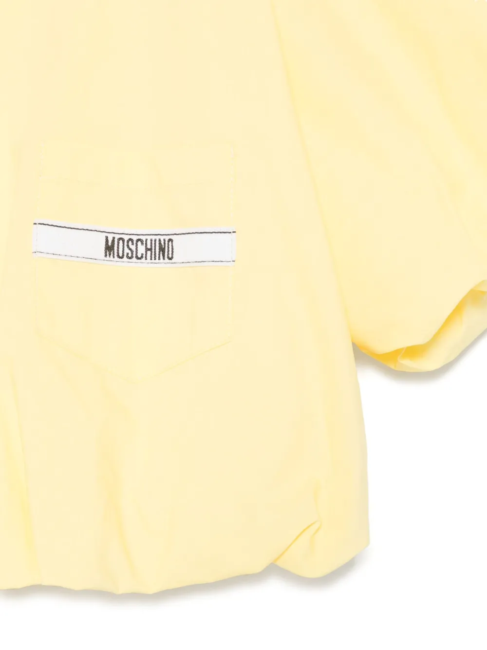 Moschino Kids T-shirt met logoprint Geel
