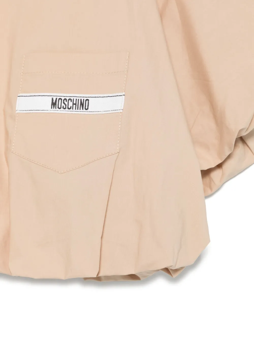 Moschino Kids T-shirt met logoprint Beige