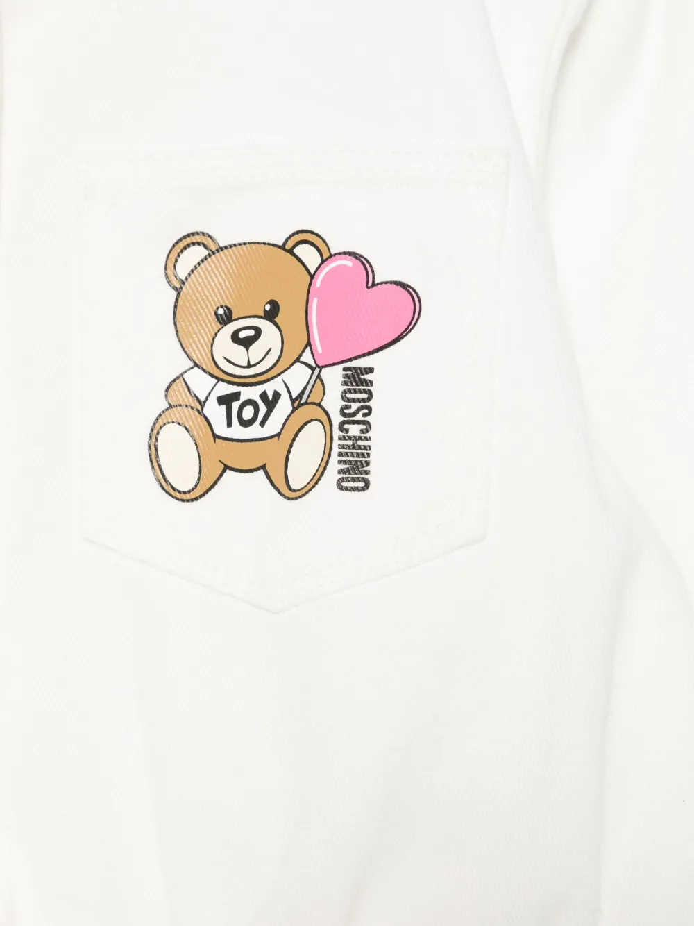 Moschino Kids Jack met teddybeerprint Wit