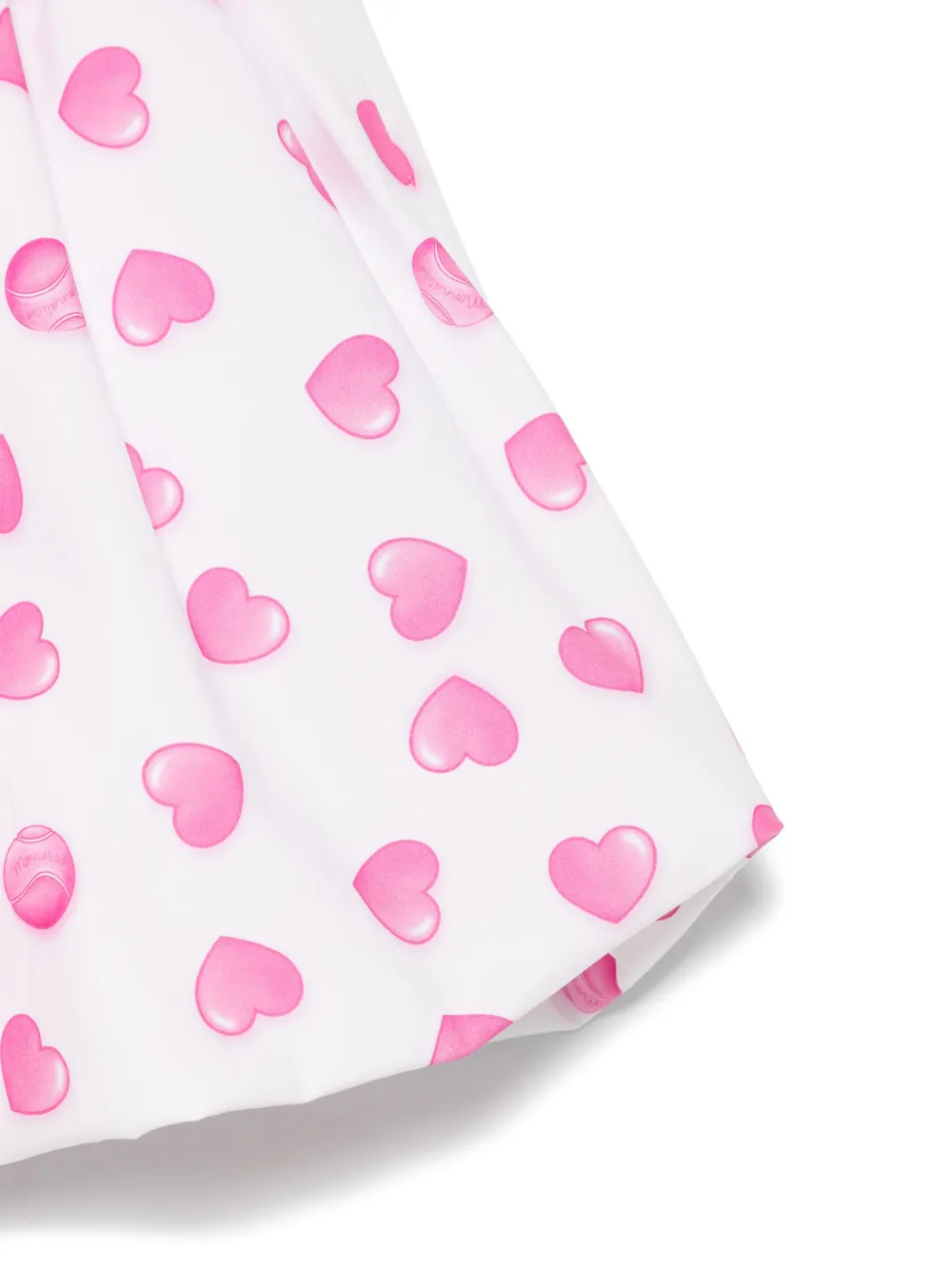 Monnalisa Ballonrok met hartprint Wit