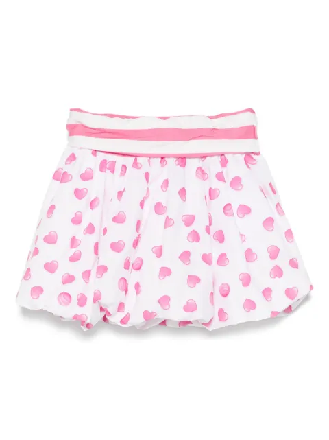 Monnalisa falda con corazones estampados