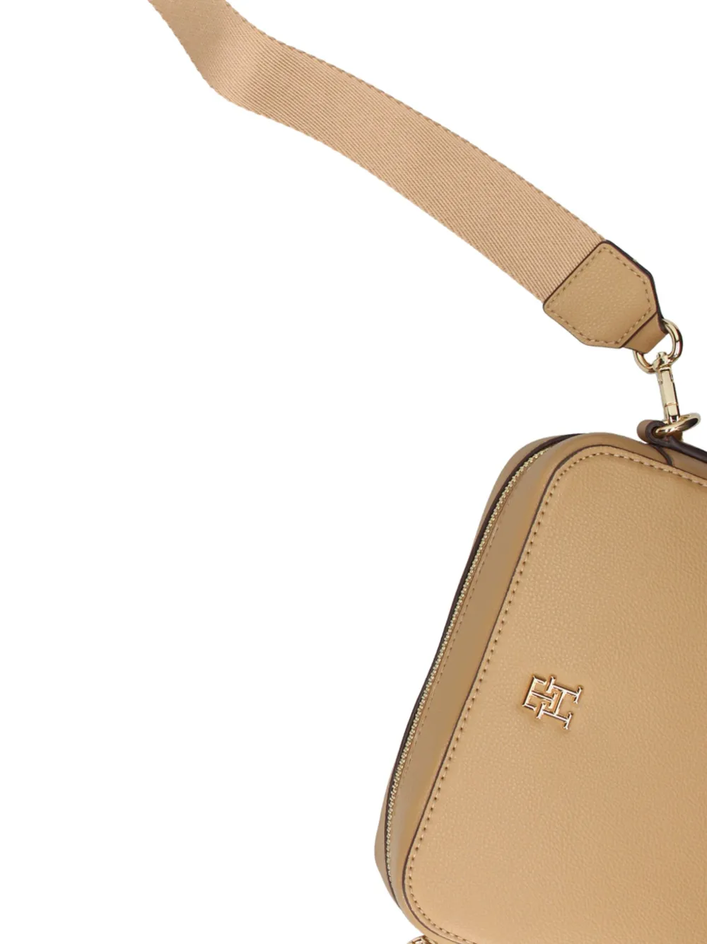 Tommy Hilfiger Cameratas met logoplakkaat Beige