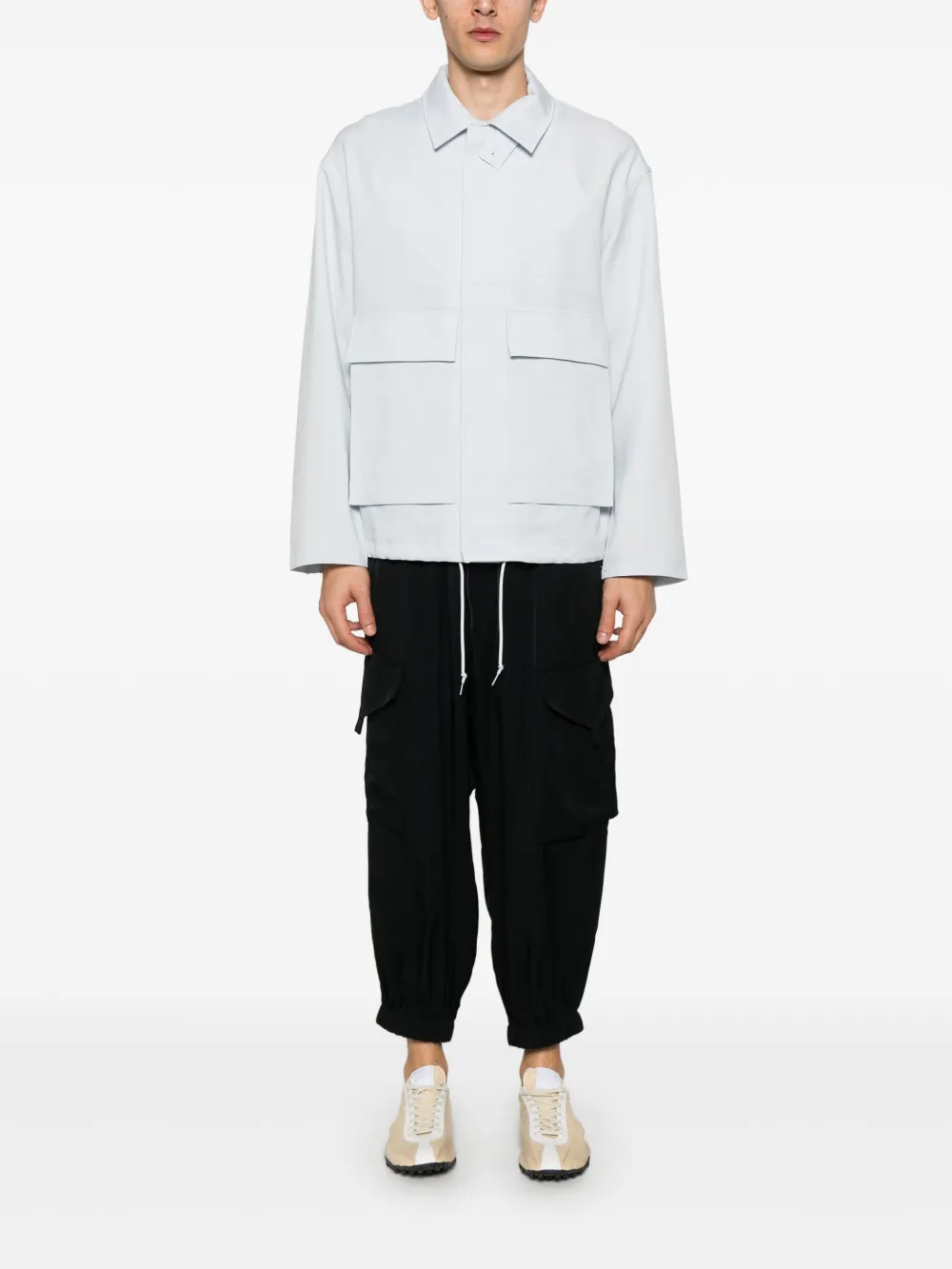 Y-3 twill cargo pants - Zwart