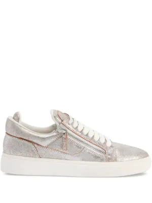 Giuseppe Zanotti Frankie ダブルジップ ビジュースニーカー