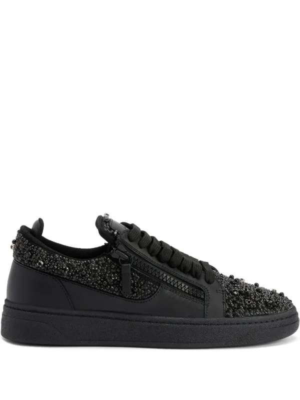 Leather Sneakers Gz Trainers Giuseppe Zanotti GZ 94 Trainers Black