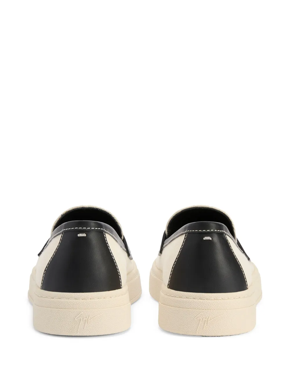 Giuseppe Zanotti rubber-sole penny loafers Neutrals