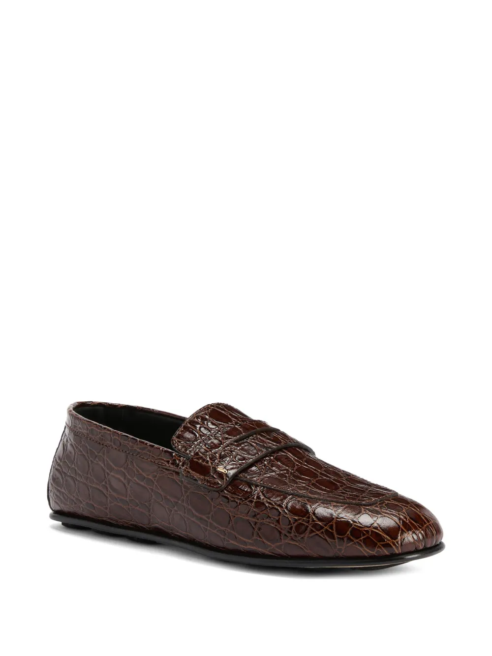 Giuseppe Zanotti crocodile-embossed loafers - Bruin