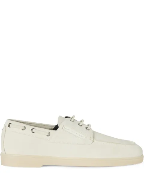 Giuseppe Zanotti zapatos top sider de gamuza