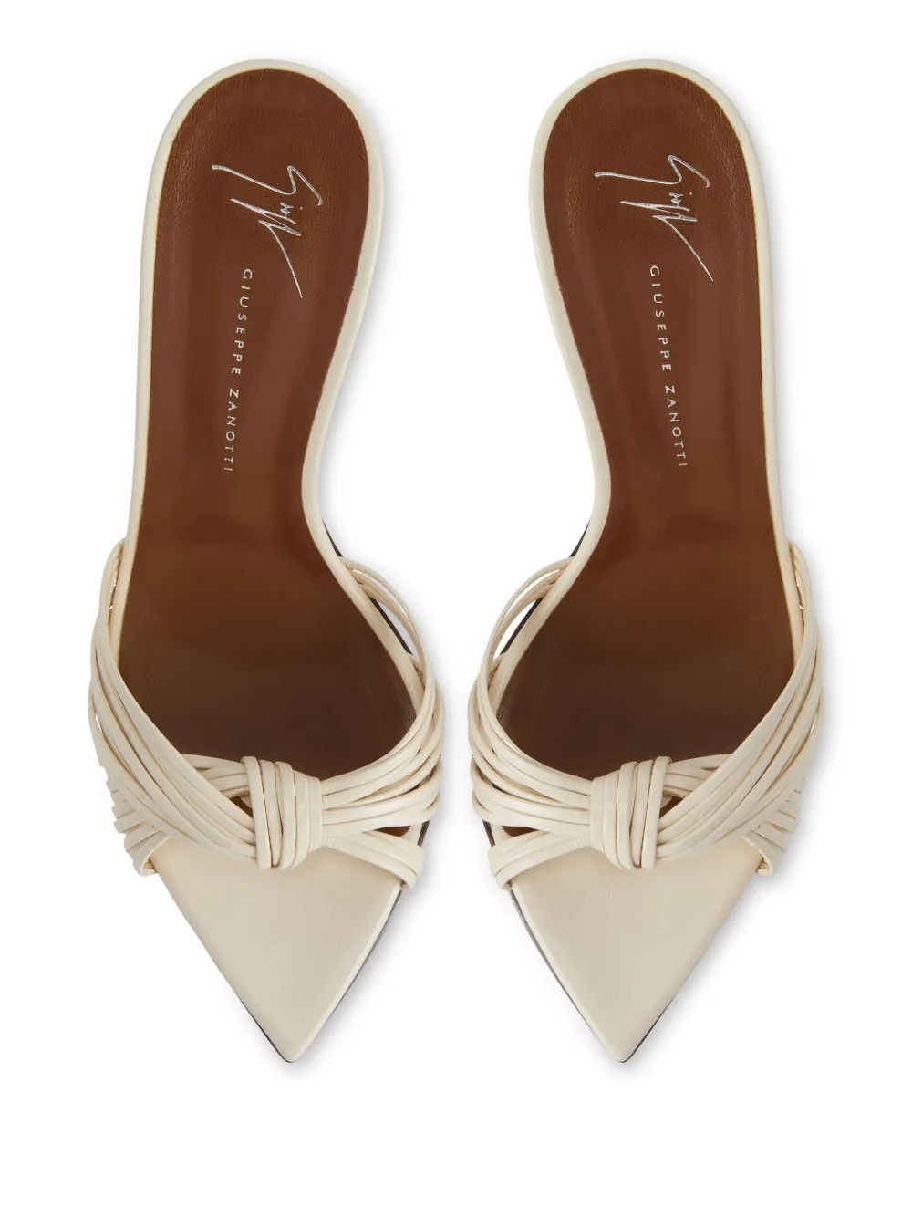 Giuseppe Zanotti leather mules Neutrals