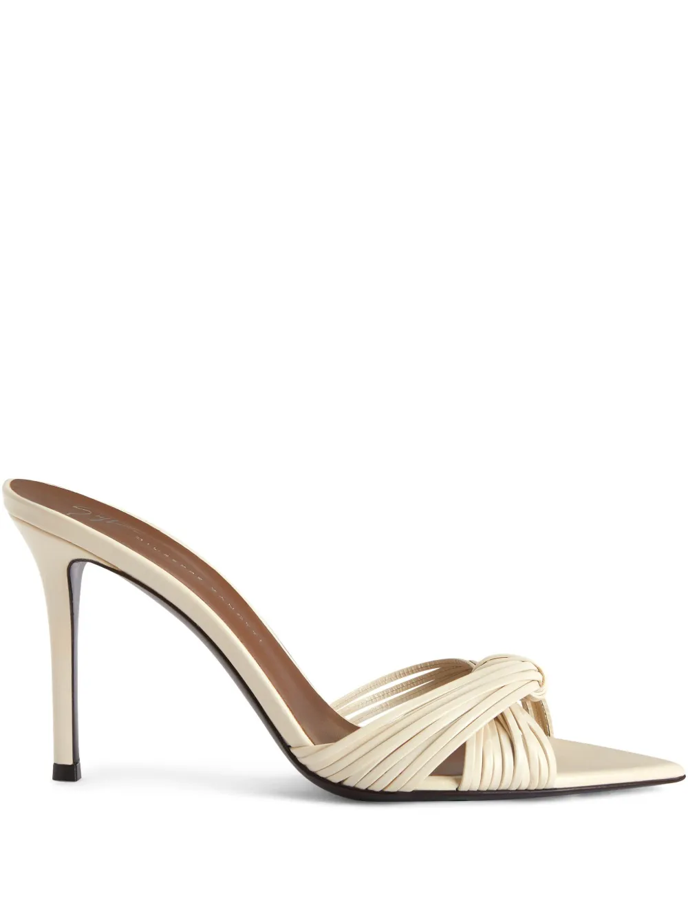 Giuseppe Zanotti leather mules Neutrals