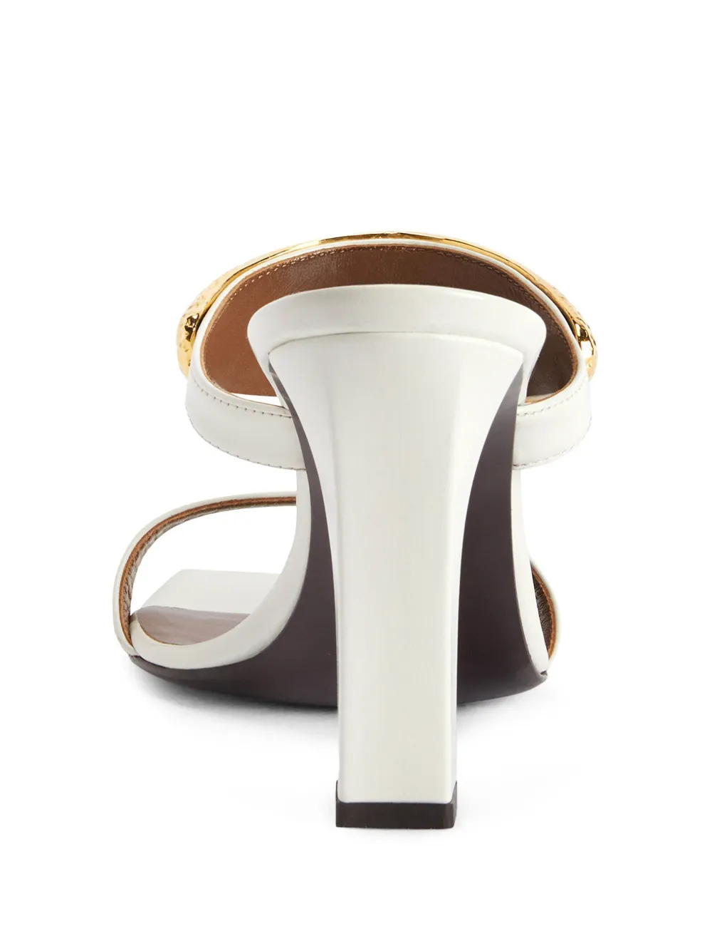 Giuseppe Zanotti leather mules White