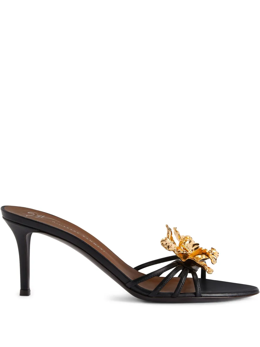 Giuseppe Zanotti 105mm Orchid mules Gold