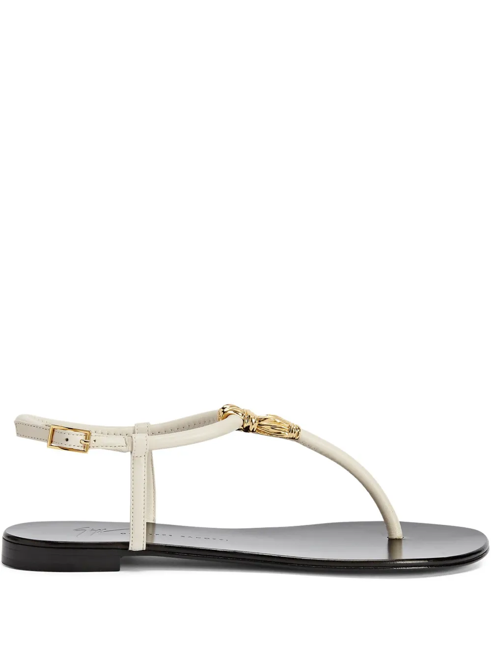 Giuseppe Zanotti leather sandals White