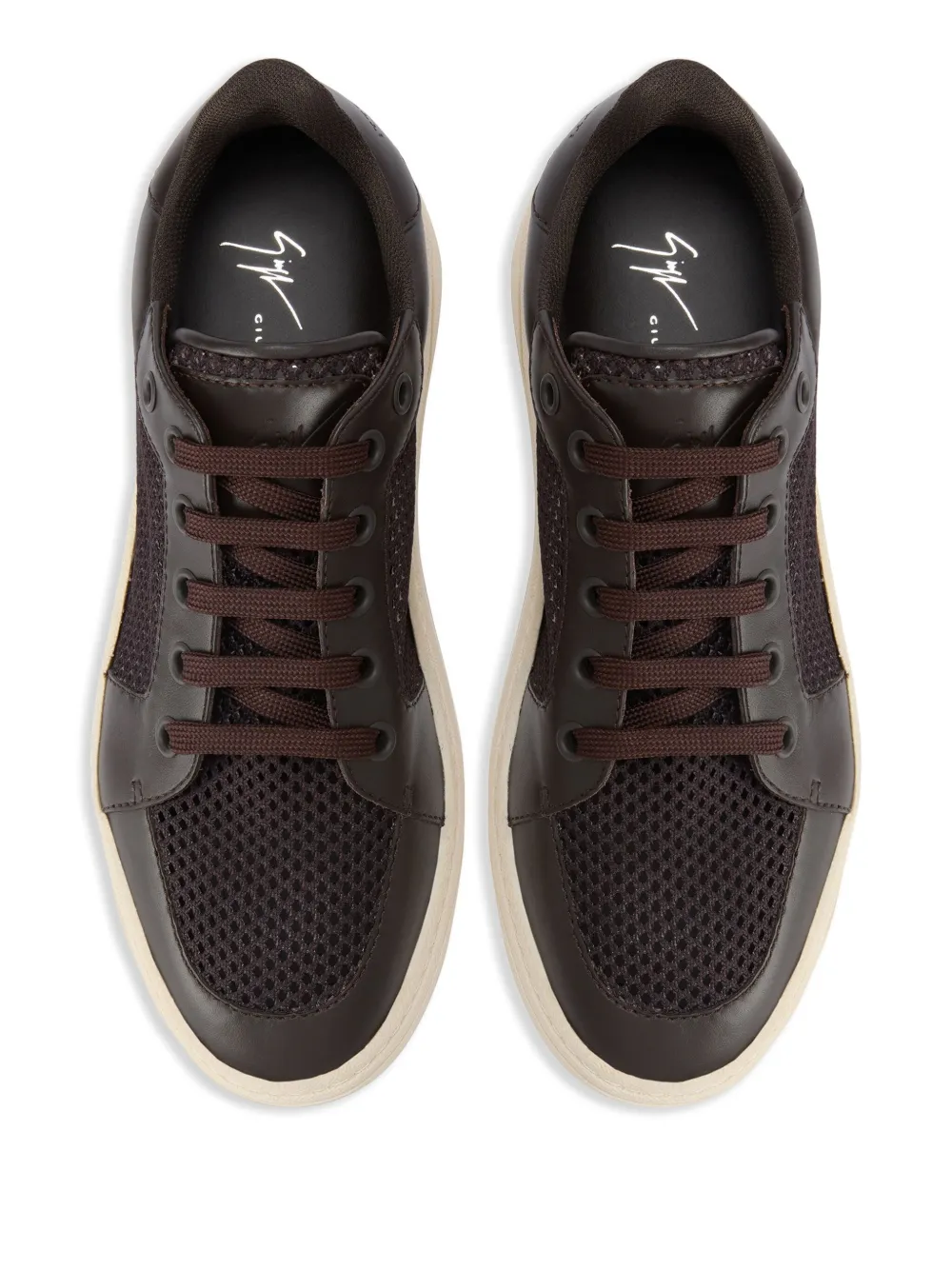 Giuseppe Zanotti mesh sneakers Brown