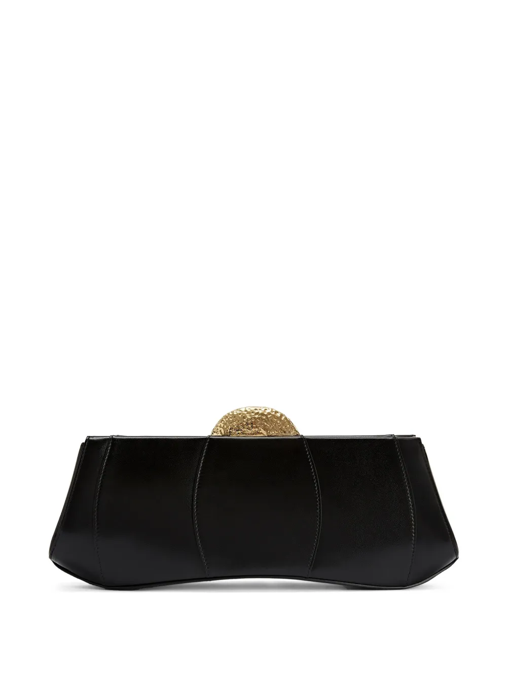 Giuseppe Zanotti leather clutch bag - Zwart