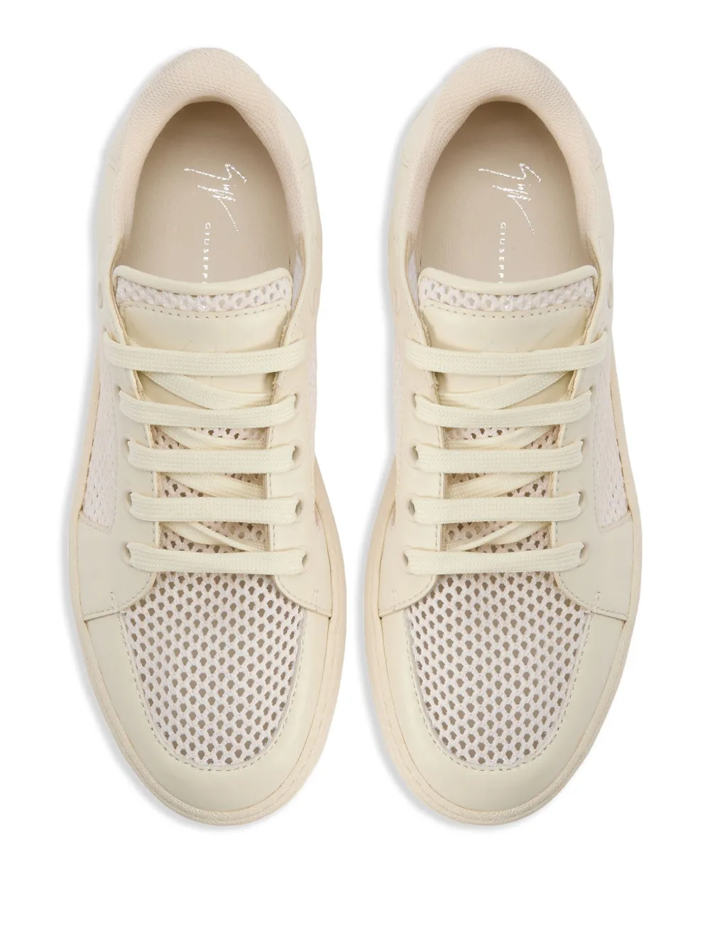 Giuseppe Zanotti mesh sneakers Neutrals