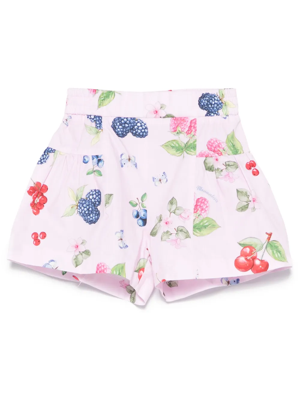 Monnalisa Fruit-print Shorts In Pink