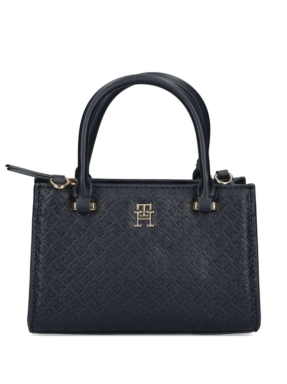 Tommy Hilfiger THモノグラム ハンドバッグ - ブルー Tommy Hilfiger THモノグラム ハンドバッグ - ブルー