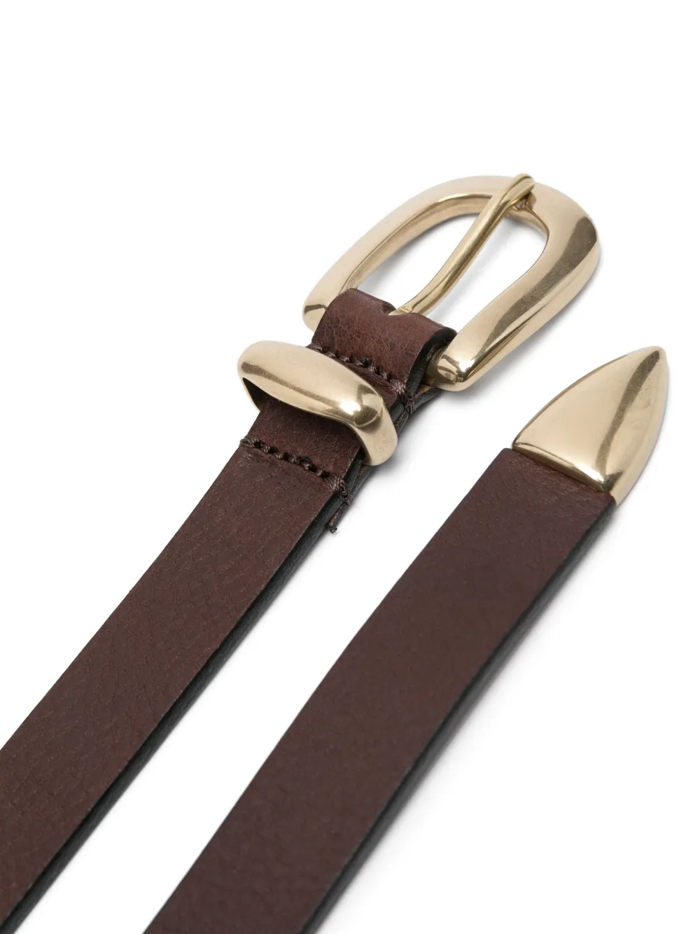 Sunflower leather belt - Bruin