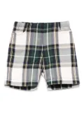La Stupenderia tartan-check shorts - Green
