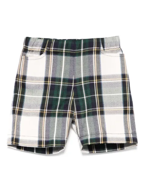 La Stupenderia tartan-check shorts